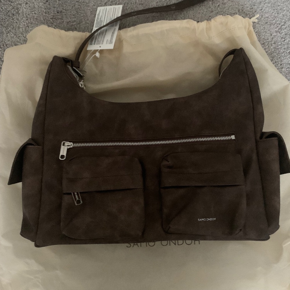 Samo Ondoh pocket mug bag L in vintage brown